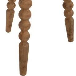 Bout de canapé rond en bois recyclé naturel d34cm - Campagne