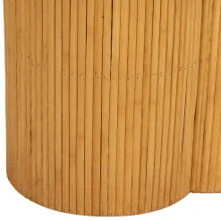 Bout de canapé ronds x2 nude en bambou et bois contreplaqué - Saori