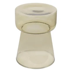 Bout de canapé vert d'eau en verre - ilena