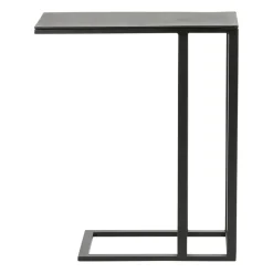 Bout de canape en aluminium et fer noir - Felia