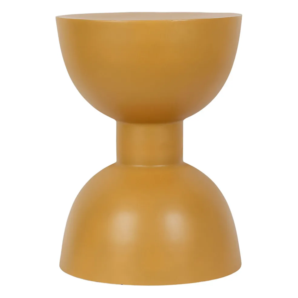 Bout de canape en fer moutarde - Arty