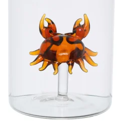 Bouteille crabe en verre borosilicate 1.5l - Océan