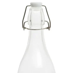 Bouteille en verre coeur multicolore 90cl -famille