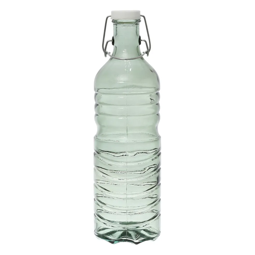 Bouteille en verre et inox et silicone sauge 1.5l - Aheli