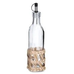 Bouteille en verre huile/vinaigre 27cl - boho