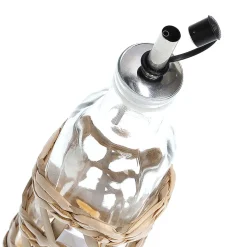 Bouteille en verre huile/vinaigre 27cl - boho