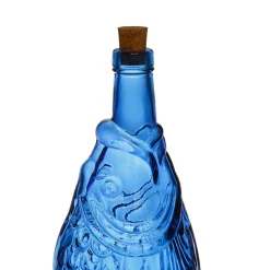Bouteille Poisson bleu 1.1l en verre recyclé