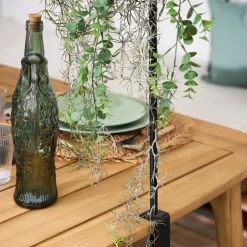 Bouteille Poisson en verre recyclé sablé sauge 1.1l