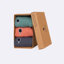 Boxer X3 bleu marine, rose et vert S