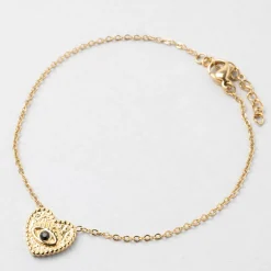 Bracelet en acier inoxydable doré l16cm