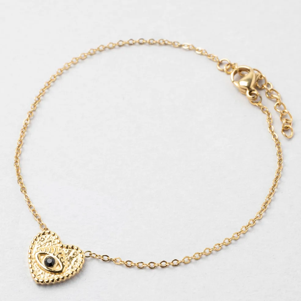 Bracelet en acier inoxydable doré l16cm