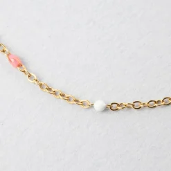 Bracelet en acier inoxydable multicolore l16.5cm