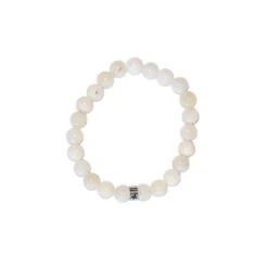 Bracelet pierre de lune perles rondes 8mm