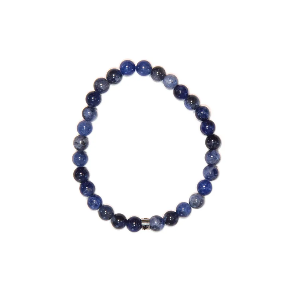 Bracelet sodalite perles rondes 6mm