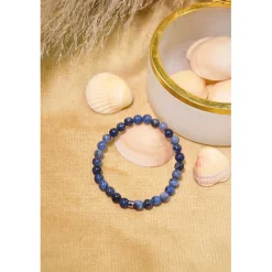 Bracelet sodalite perles rondes 6mm