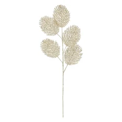 Branchage fleur artificiel métal doré h82cm - plumia