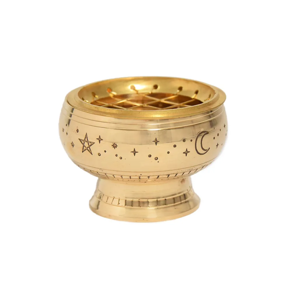 Brûle-encens en laiton