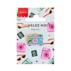 Broche pin's émaillé camera
