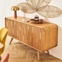 Buffet 3 portes en chêne naturel L165cm - Sublime