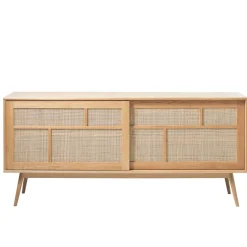 Buffet en placage chêne naturel h80cm - barrali