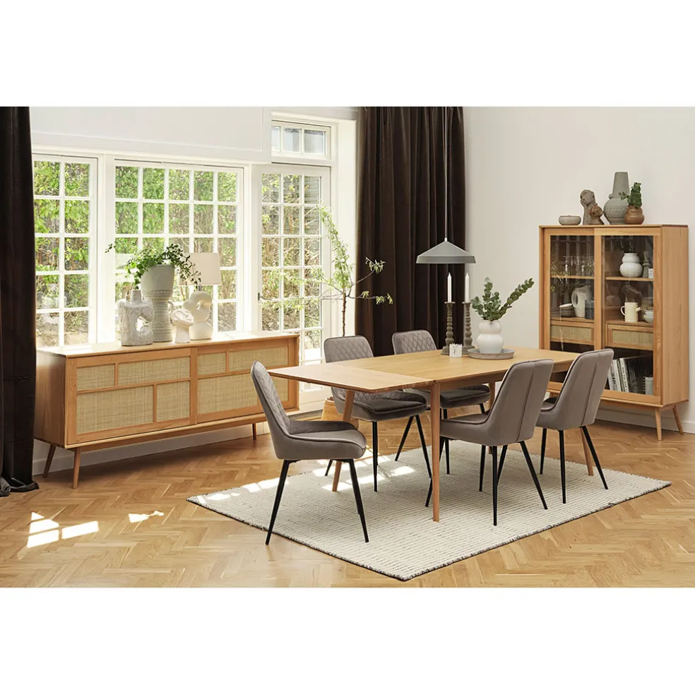 Buffet en placage chêne naturel h80cm - barrali