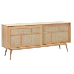 Buffet en placage chêne naturel h80cm - barrali