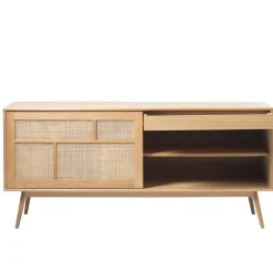 Buffet en placage chêne naturel h80cm - barrali
