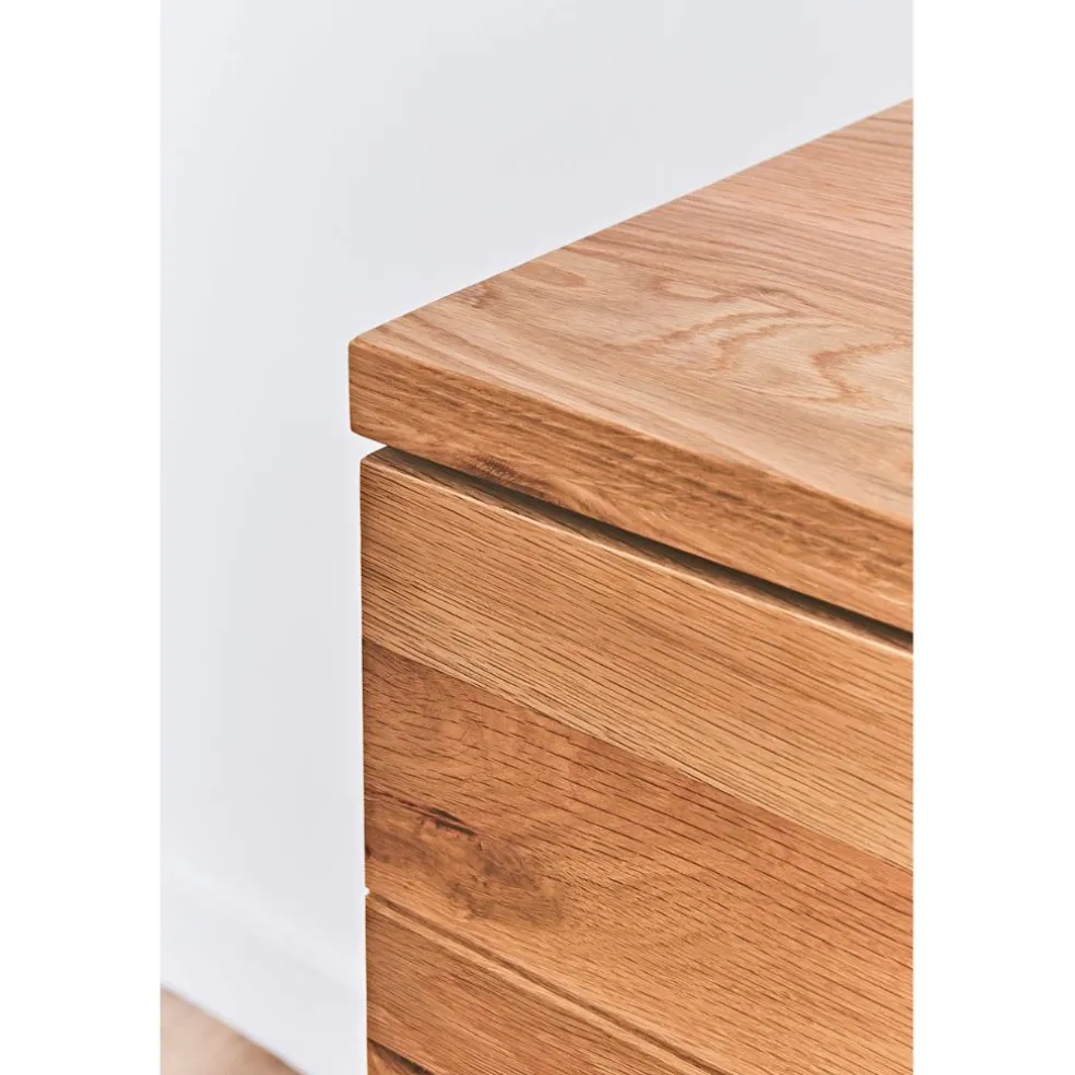 Buffet enfilade chêne massif 3 portes et tiroir - Manny