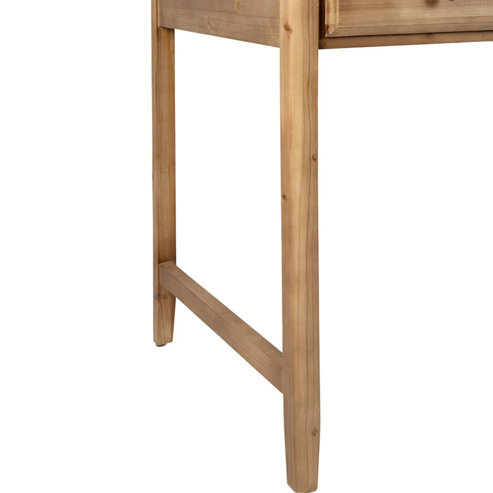 Bureau 3 tiroirs naturel en sapin - Firmin