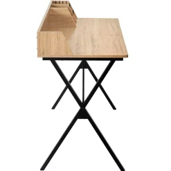 Bureau en bois naturel et fer noir - Kara