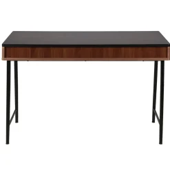Bureau en noyer et métal noir - Nuna