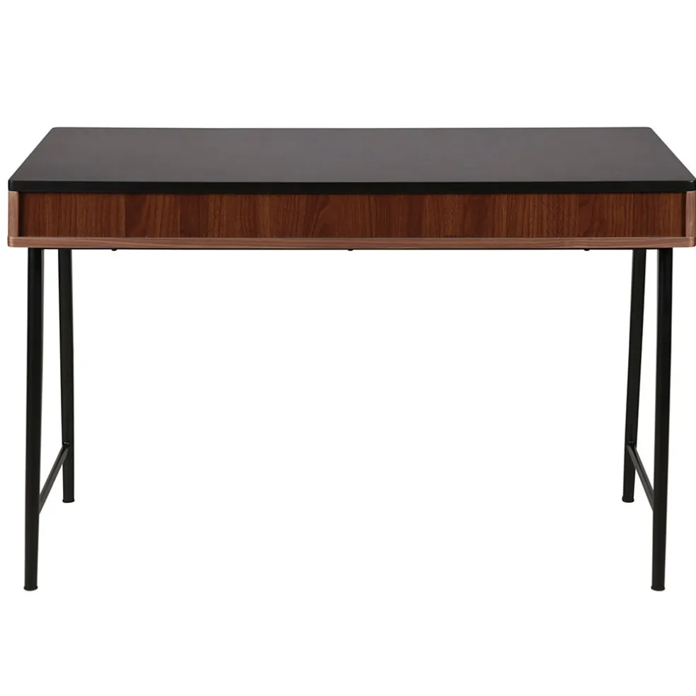 Bureau en noyer et métal noir - Nuna