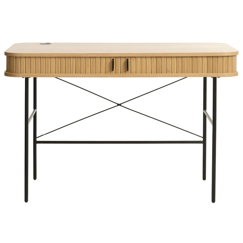 Bureau placage chêne naturel - Nola