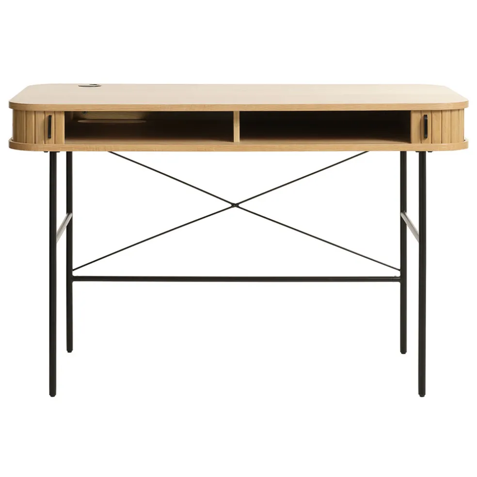 Bureau placage chêne naturel - Nola