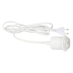Cable éléctrique avec interrupteur 2m blanc