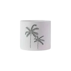 Cache pot en céramique Palmier d12cm