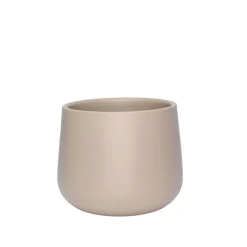 Cache pot en céramique taupe d13.5cm