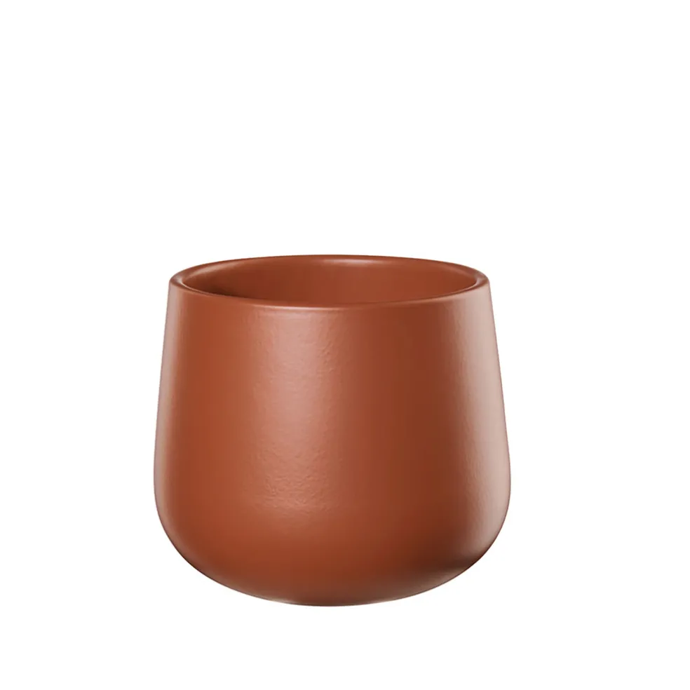 Cache pot en céramique terracotta d13.5cm