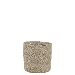 Cache-pot creme h12cm - atlantic