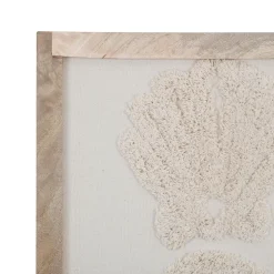 Cadre déco coquille tuftée écru 40x50cm - blue sand
