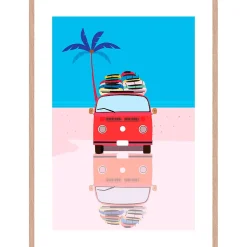 Cadre image graphic van 50x70cm lario chene