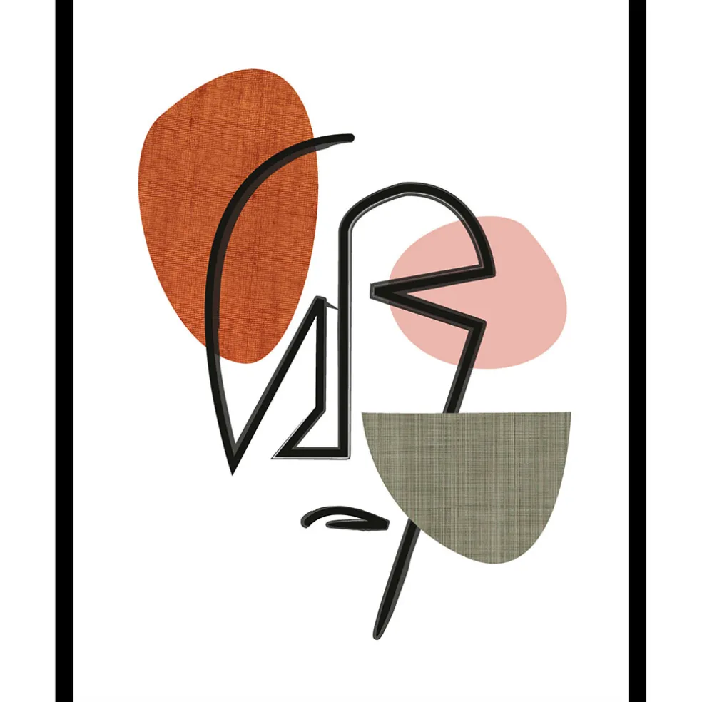 Cadre image luluwa visage 40x50cm