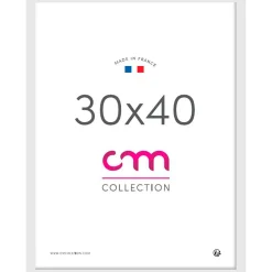 Cadre photo blanc 30x40cm - Lario