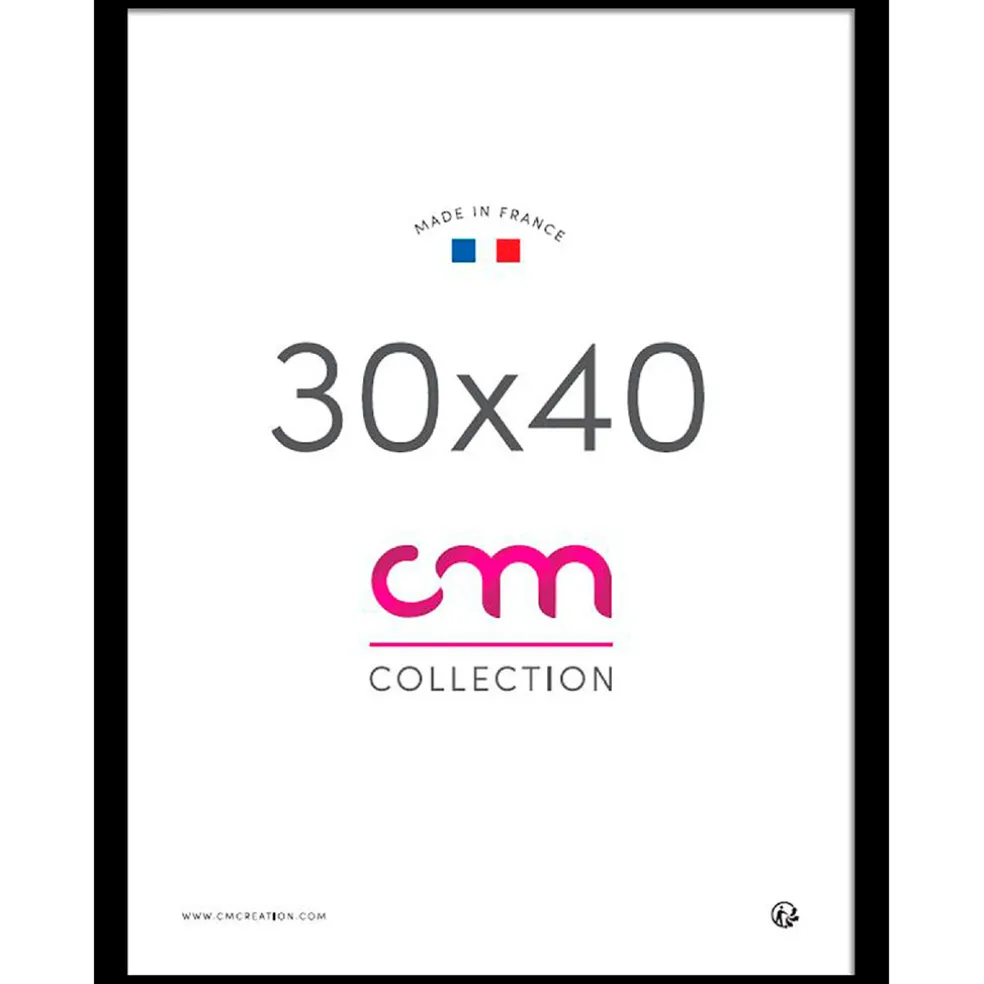 Cadre photo noir 30x40cm - lario