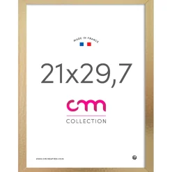 Cadre photo 21x29.7cm croisett champagne mdf verre mdf