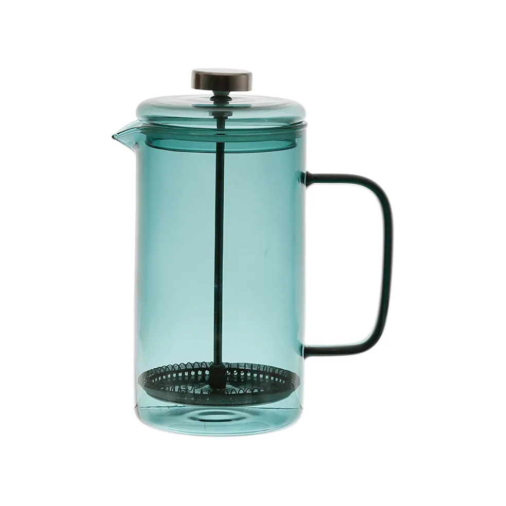 Cafetière à piston café vert 75cl en verre