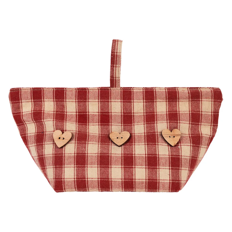 Cale porte en coton rouge - Campagne