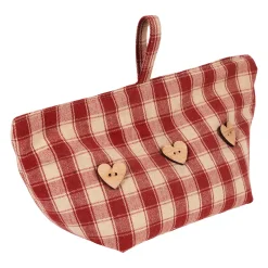 Cale porte en coton rouge - Campagne