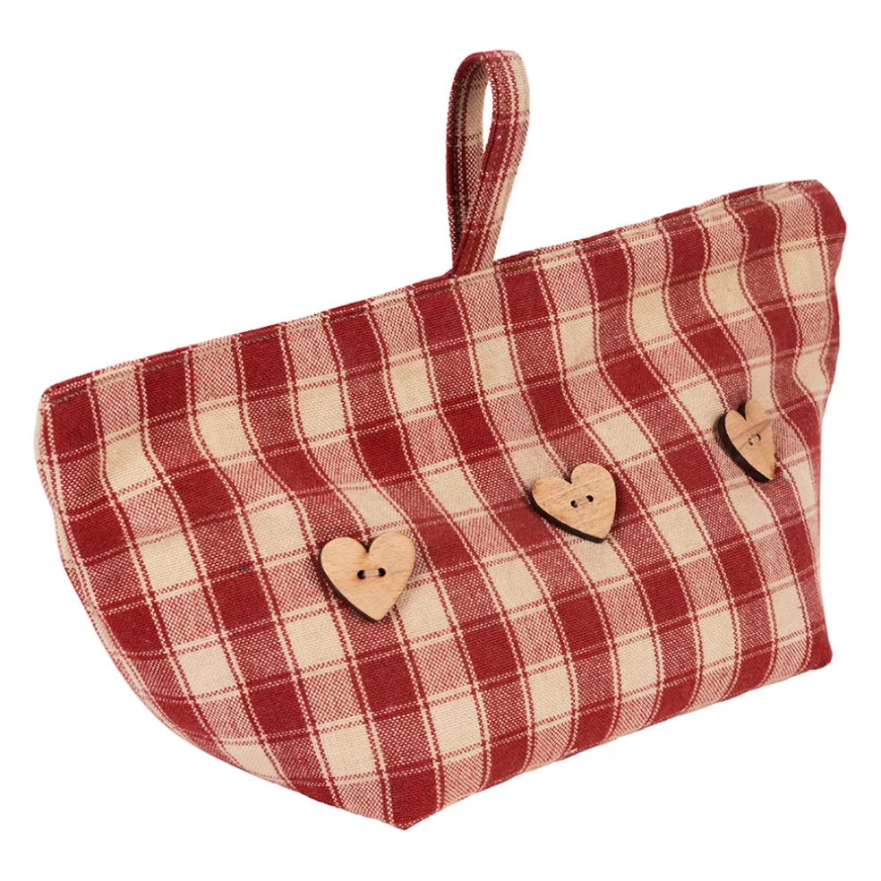 Cale porte en coton rouge - Campagne