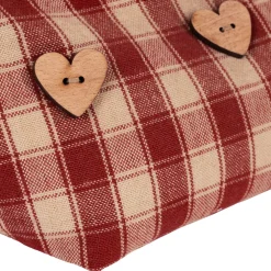 Cale porte en coton rouge - Campagne